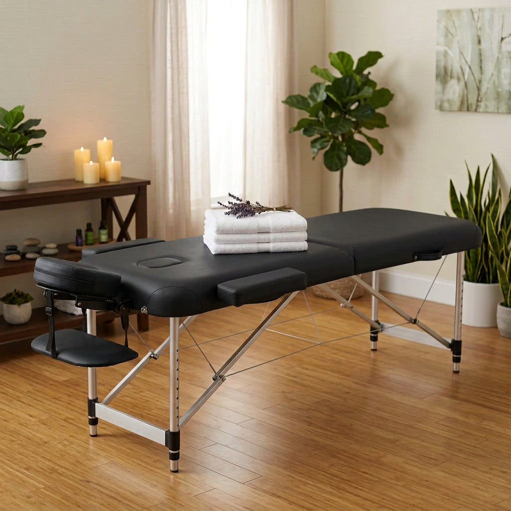 185 × 80 cm Three-Section Adjustable Massage Table PMSGTBL15