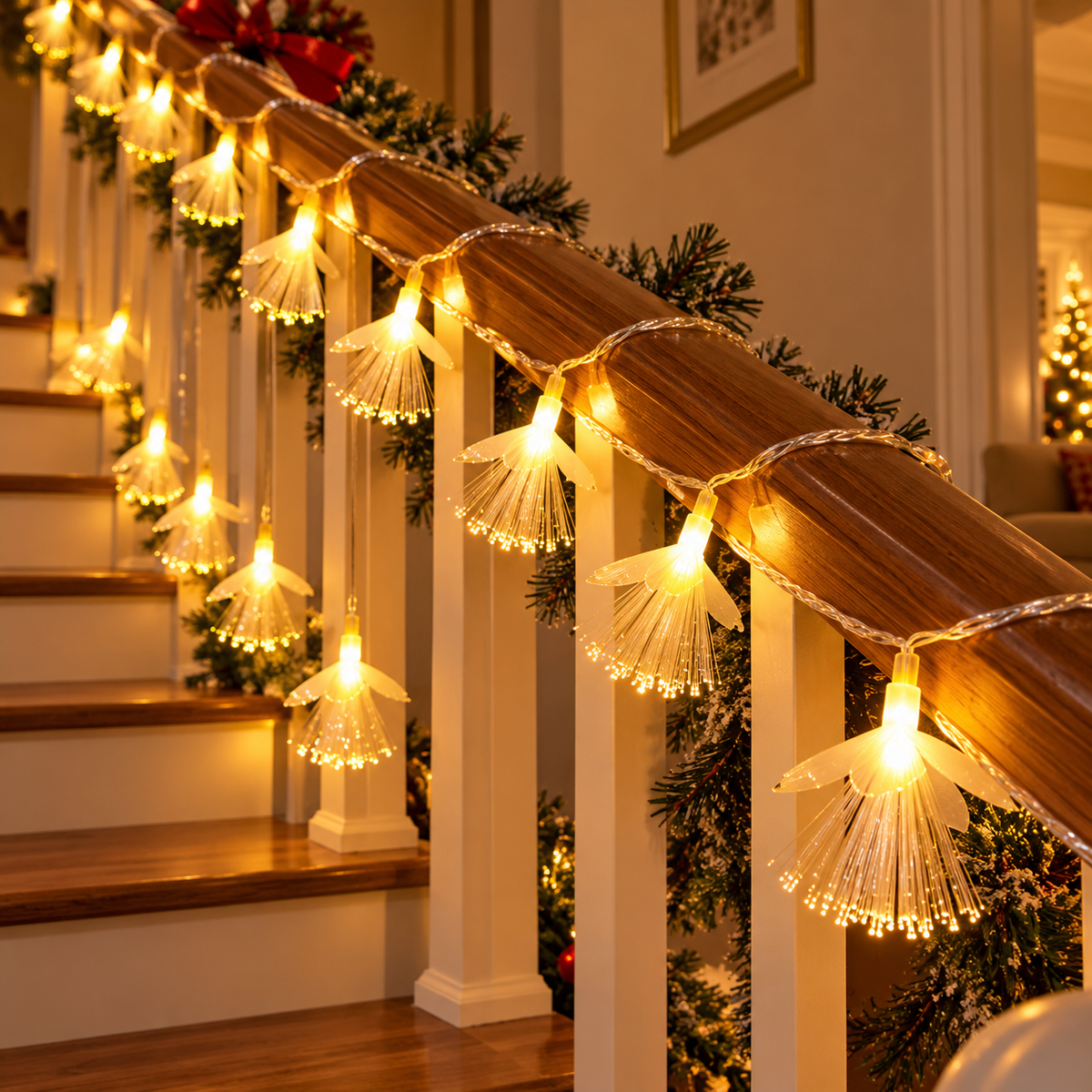 10M LED fibre optic dandelion fairy lights with connector and warm illumination available in Nairobi, Kenya