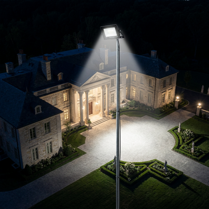 10W Slim LED Flood Light with Black Body and Daylight White Illumination, available in Nairobi, Kenya