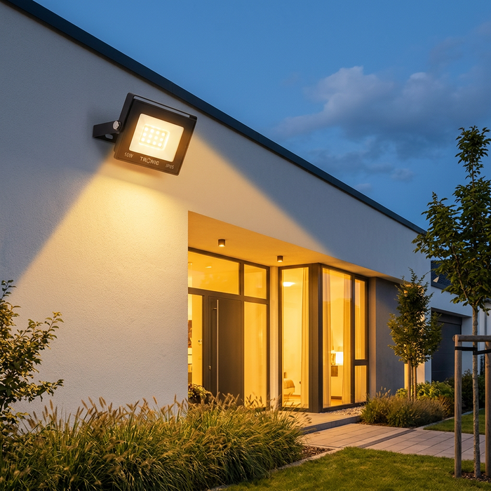 10W Warm White LED Flood Light, 3000K, IP65 Dust and Water Resistant, SL 1079-01-BK-WW, 103 × 88 × 25 mm, available in Nairobi, Kenya