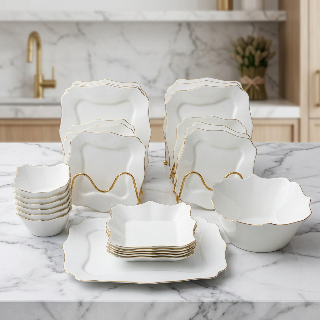 16 Piece Dinner Set with 4 Mugs, 4 Side Plates, 4 Dinner Bowls and 4 Dinner Plates, available in Nairobi, Kenya
