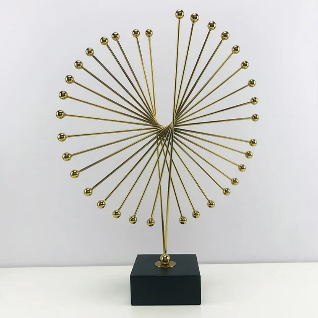 Metal abstract spiked Sculpture