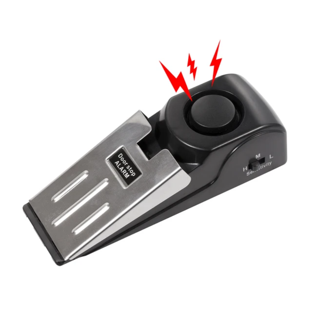 Door Stopper Alarm Black Nov