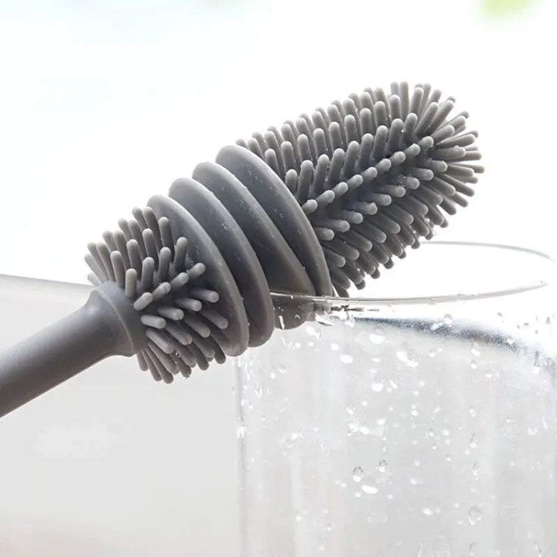 Silicon flask brush