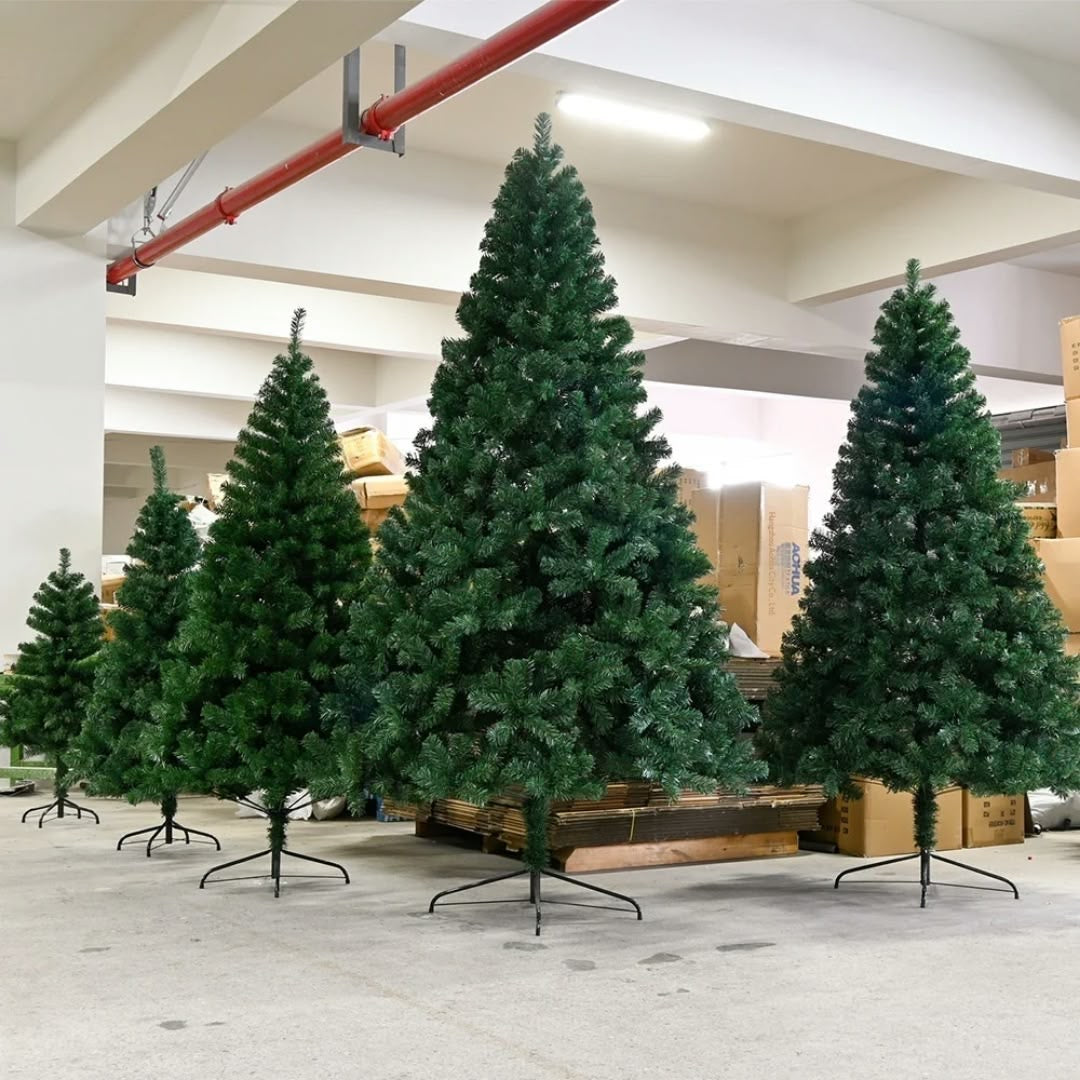 Dense Green Artificial Christmas Tree