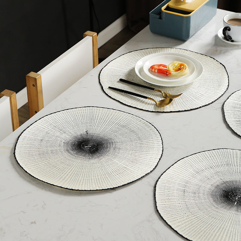 2-piece European-style handwoven paper placemat set for dining and coffee tables, available in Nairobi, Kenya