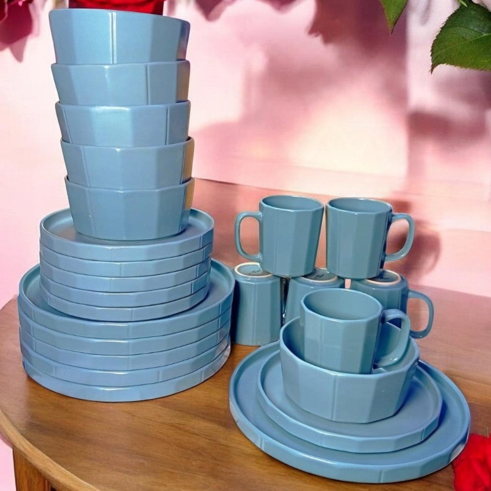 24 Piece Dinner Set with 6 Mugs, 6 Side Plates, 6 Dinner Bowls and 6 Dinner Plates, available in Nairobi, Kenya