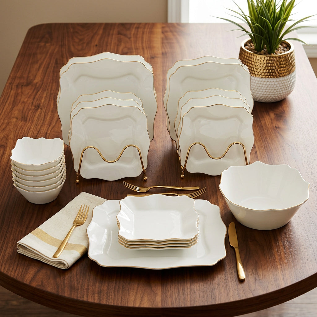 24 Piece Dinner Set with 6 Mugs, 6 Side Plates, 6 Dinner Bowls and 6 Dinner Plates, available in Nairobi, Kenya