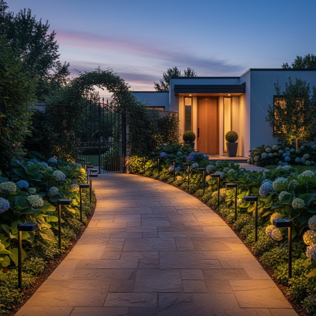Philips LED Solar Pedestal Pathway Light Square 200 Lumen Vynce