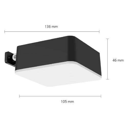 Philips LED Solar Wall Light Square 200 Lumen Vynce