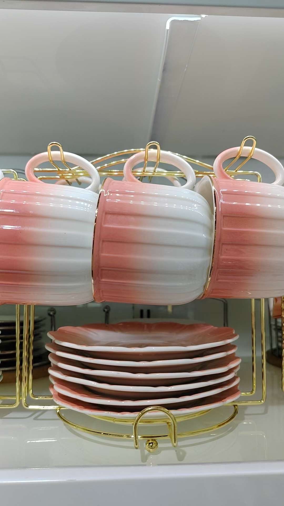 220ml Cup and Saucer set of 6 for Tea and Coffee