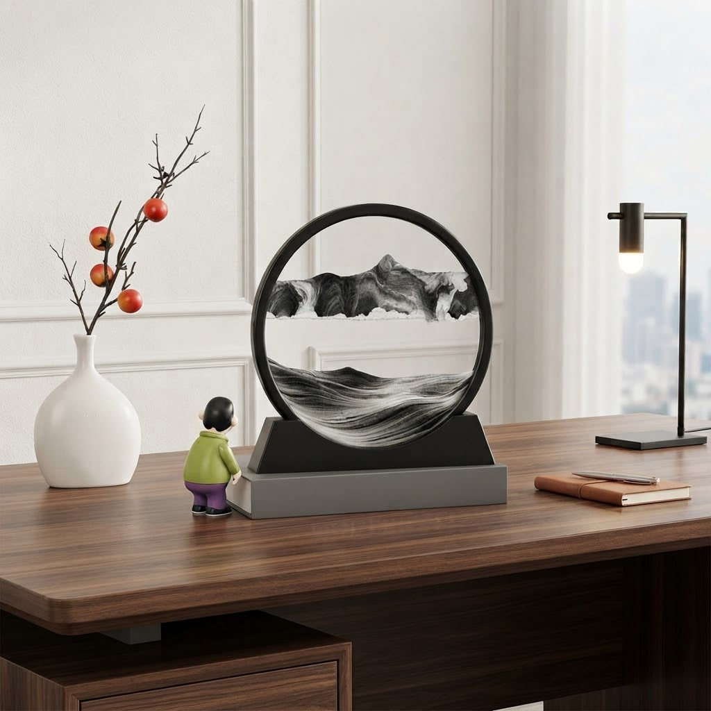 25 × 26cm moving sandscape décor, grey, available in Nairobi, Kenya