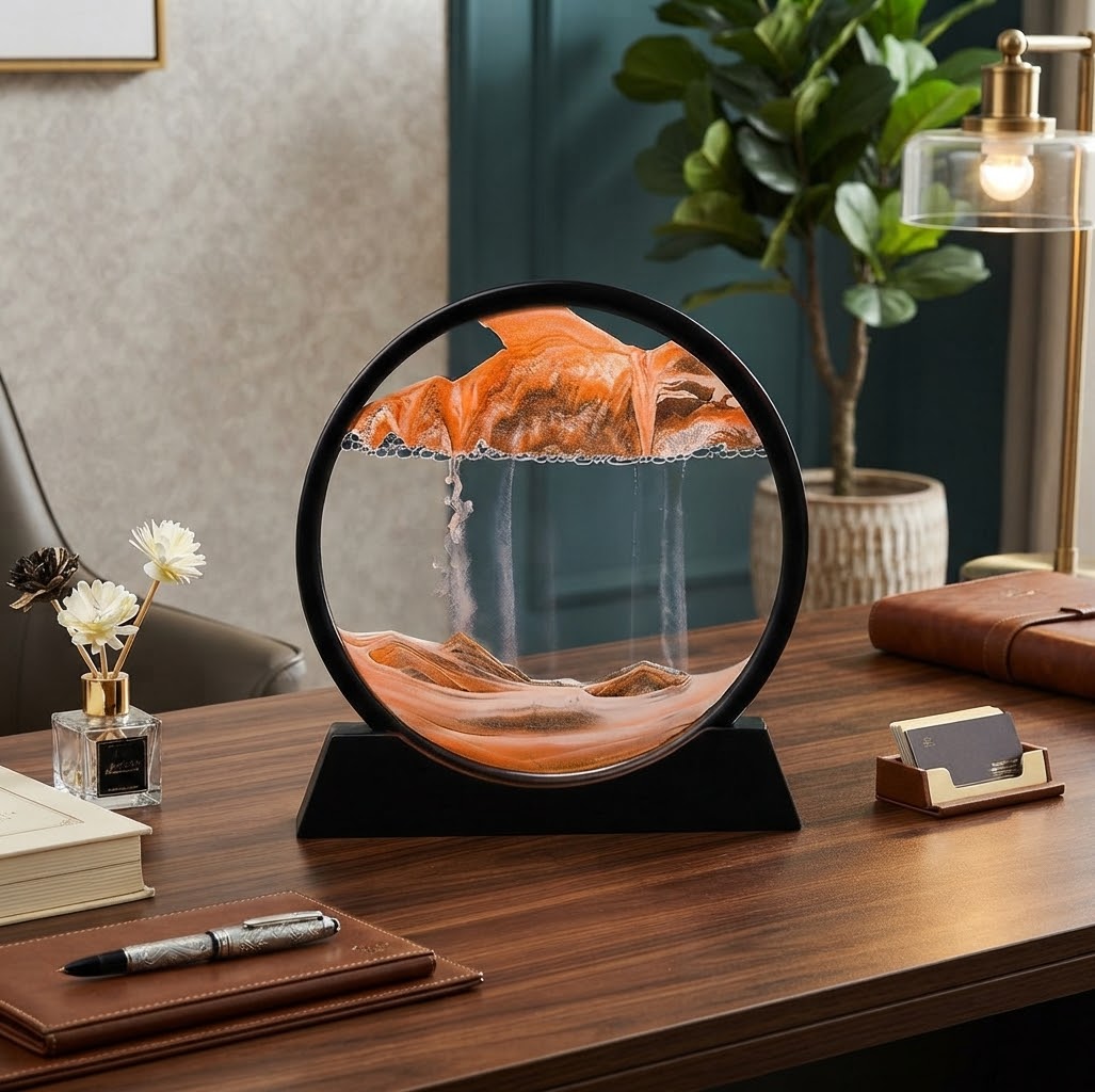 25 × 26cm moving sandscape décor, orange, available in Nairobi, Kenya