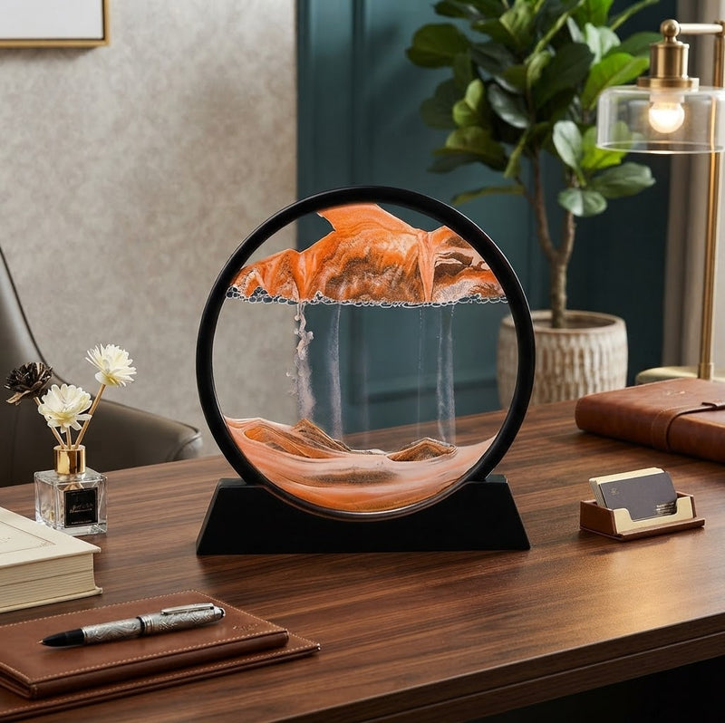 25 × 26cm moving sandscape décor, orange, available in Nairobi, Kenya