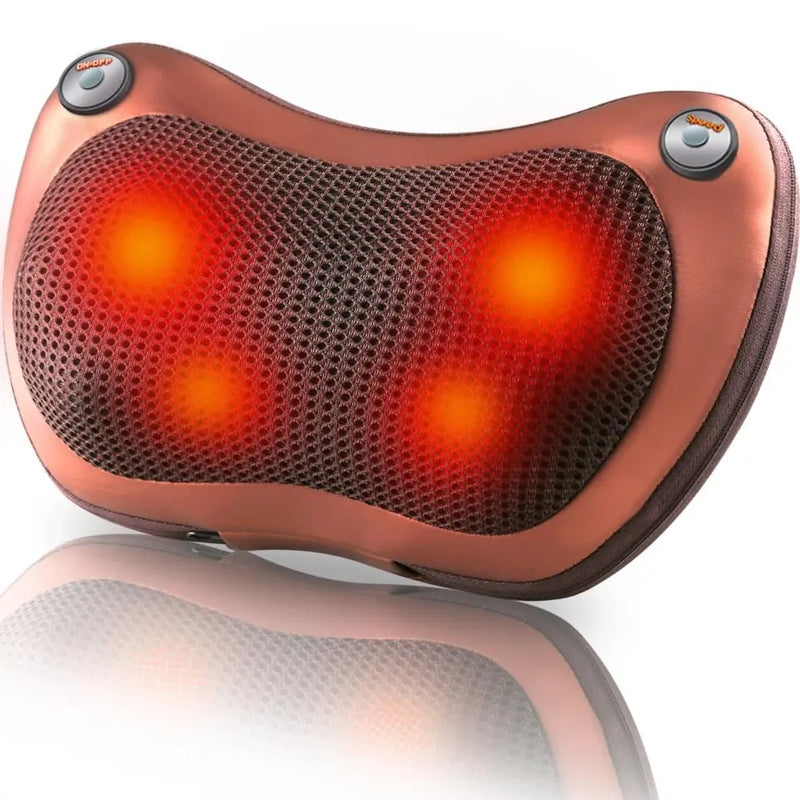 Electric Car Home Pillow Massager – Portable Neck and Back Massage Cushion for Relaxation and Pain Relief -