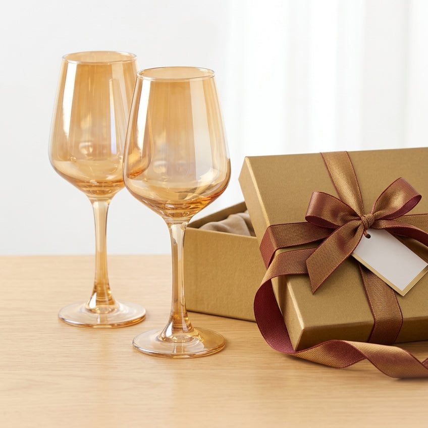 Gold Wine Glass 6pcs