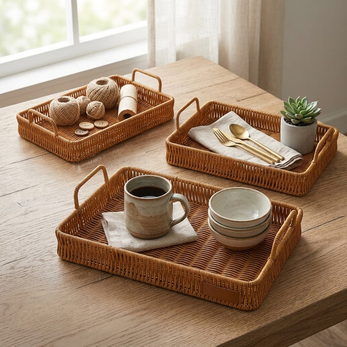 3-piece-handmade-rattan-decorative-trays-with-handles-rectangular-round
