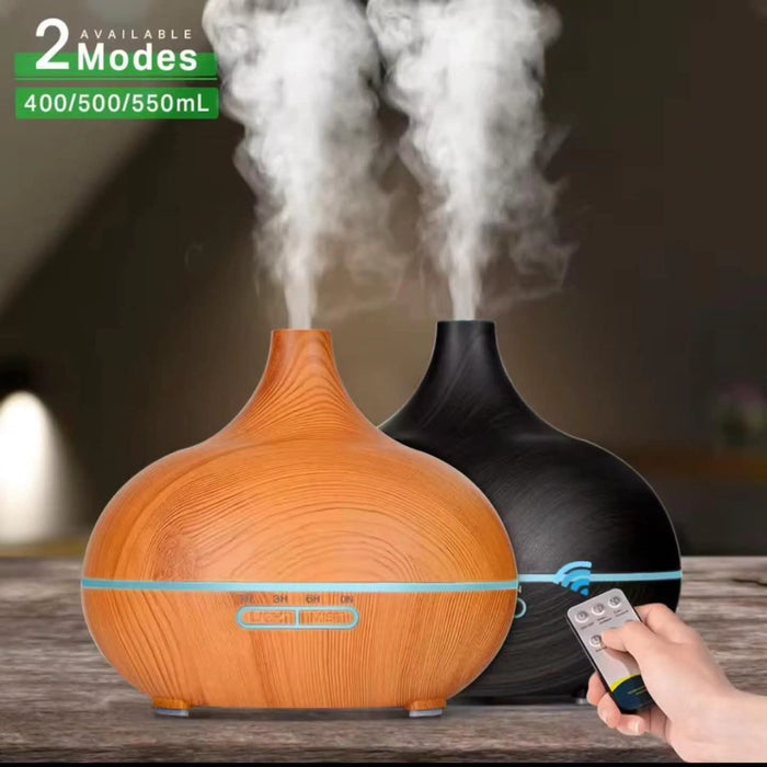 300ml ultrasonic humidifier with remote control and 7 colour-changing lights, available in Nairobi, Kenya