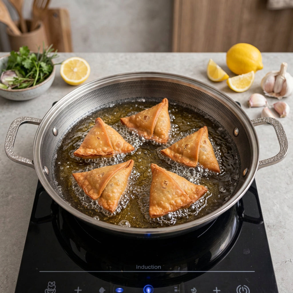 30cm 4.5-litre stainless steel wok pan with honeycomb coating and lid, available in Nairobi, Kenya