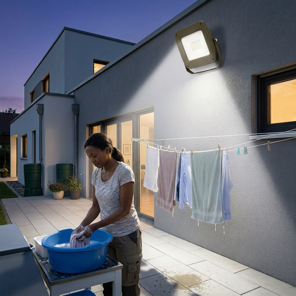 30W Grey Aluminium Die Cast LED Flood Light, 6000K Daylight, 3900 Lumens, 4kV Surge Protection, SL 2079-03-DL, available in Nairobi, Kenya