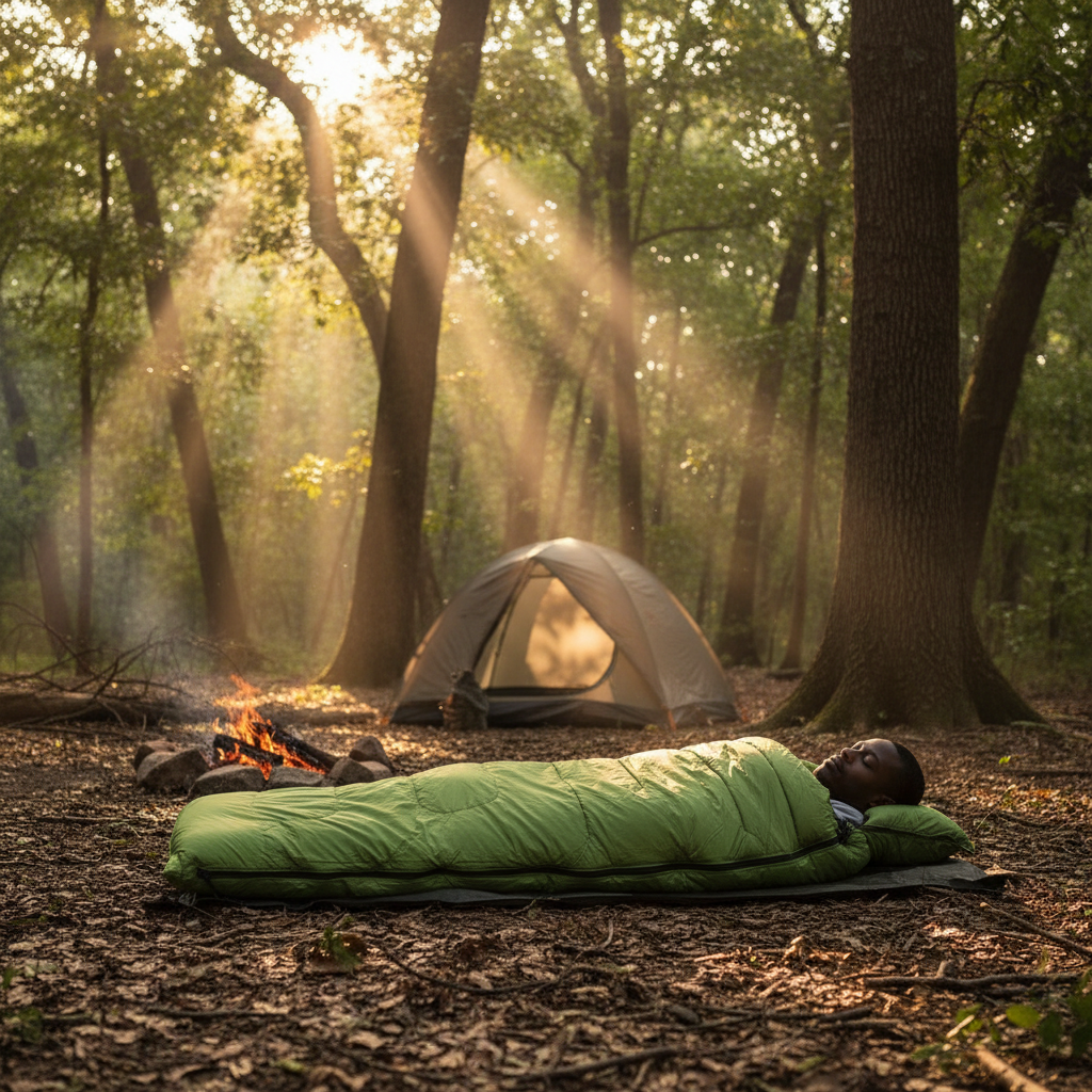 Sleeping Bag 190 × 75 cm Blue and Jungle Green