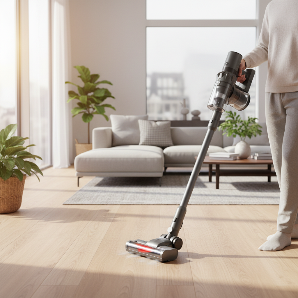 AENO SC3 cordless vacuum cleaner with LED turbo brush