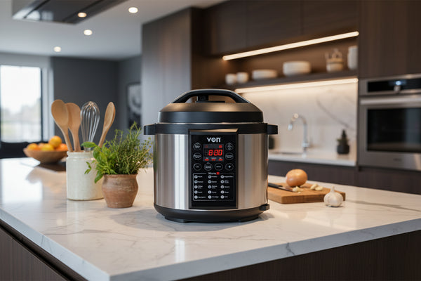 6l 1000w multi function pressure cooker 15 in 1 digital led display aluminium non stick inner pot electric kitchen cooker keep warm timer safety system