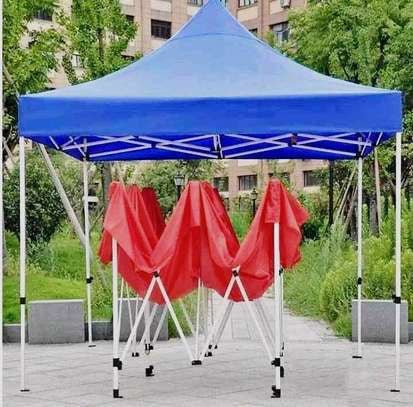 3m x 3m foldable outdoor canopy tent in red and blue for events, markets and outdoor gatherings in Nairobi Kenya
