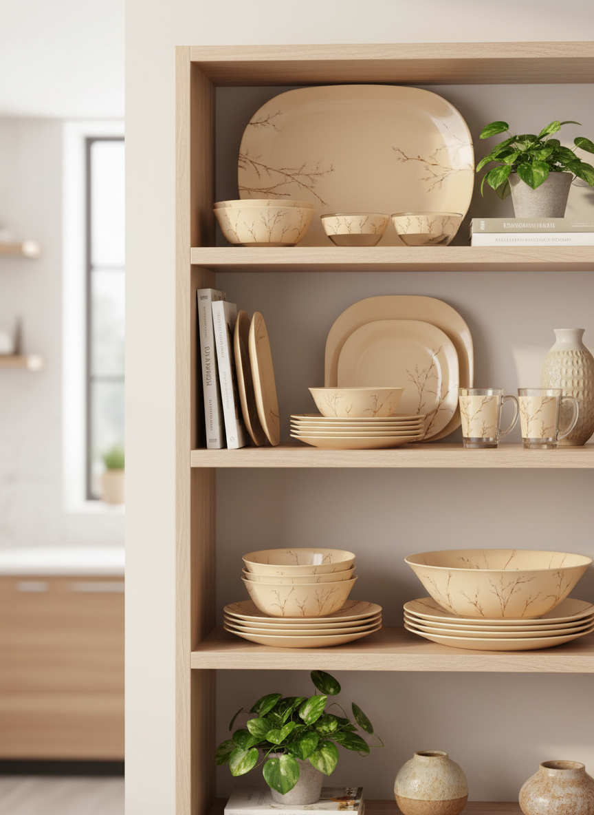 Neo Carina Hana Beige 46pc Dinner set-P7322