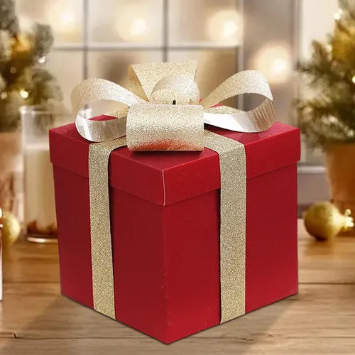5-piece red Christmas decorative gift box set in sizes 10cm, 15cm, 20cm, 25cm and 30cm, available in Nairobi, Kenya