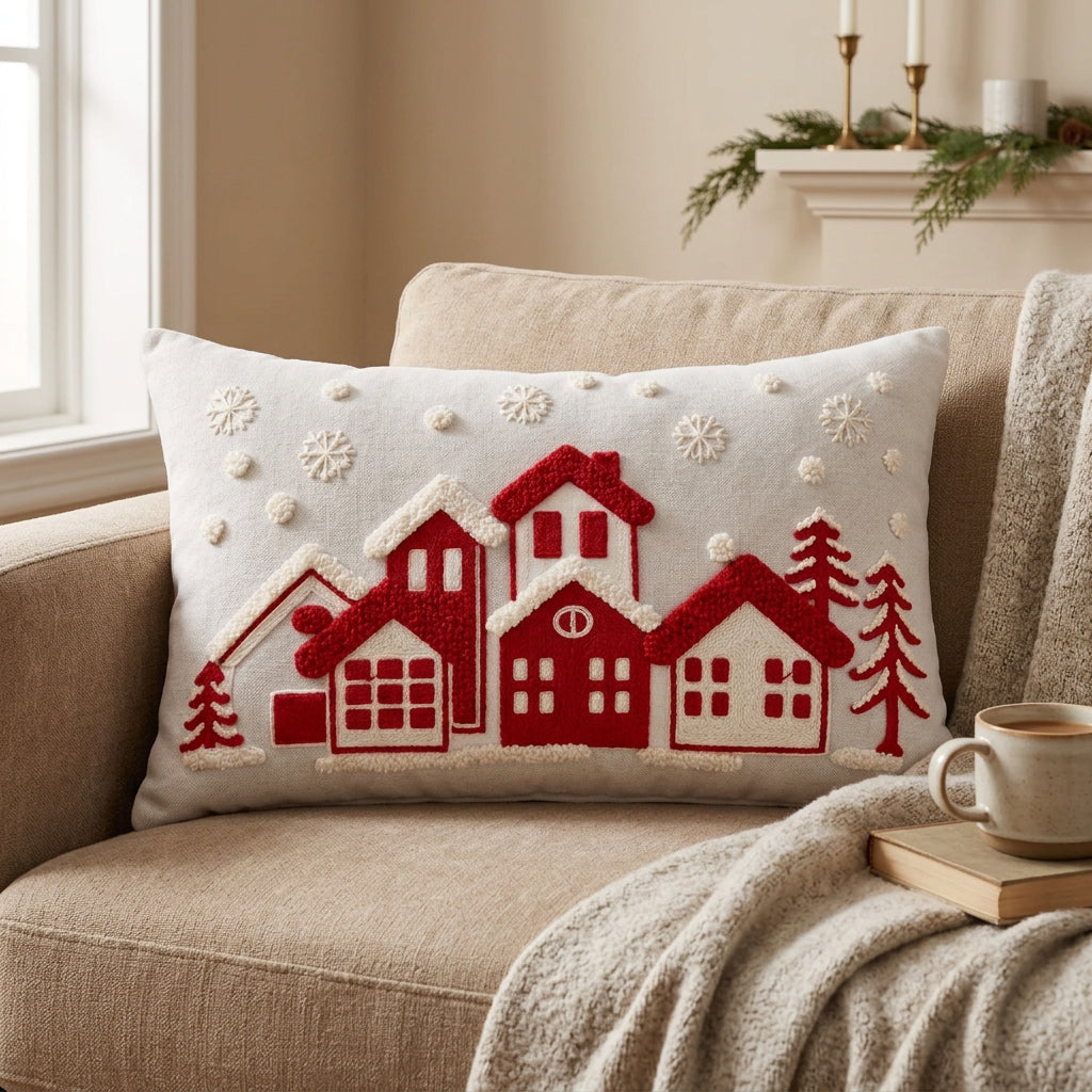50 × 30cm rectangular Christmas cushion cover for festive home décor, available in Nairobi, Kenya