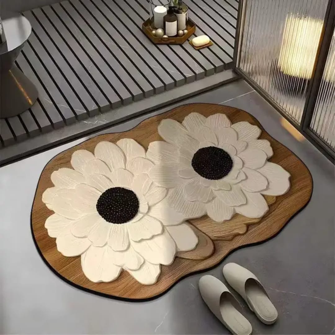 50 × 80cm diatom mud bathroom mat, soft non-slip quick-drying absorbent rug, available in Nairobi, Kenya