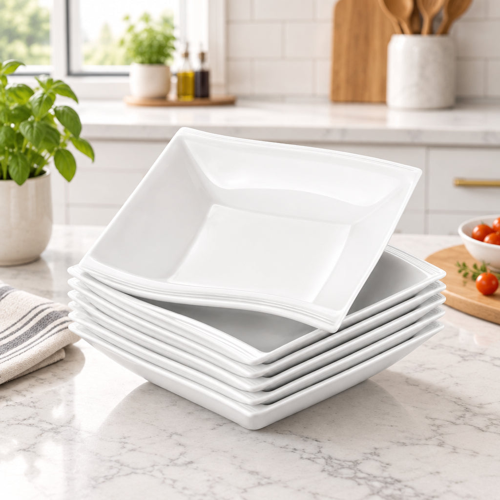 6-piece 8.5-inch ceramic soup bowl set, available in Nairobi, Kenya