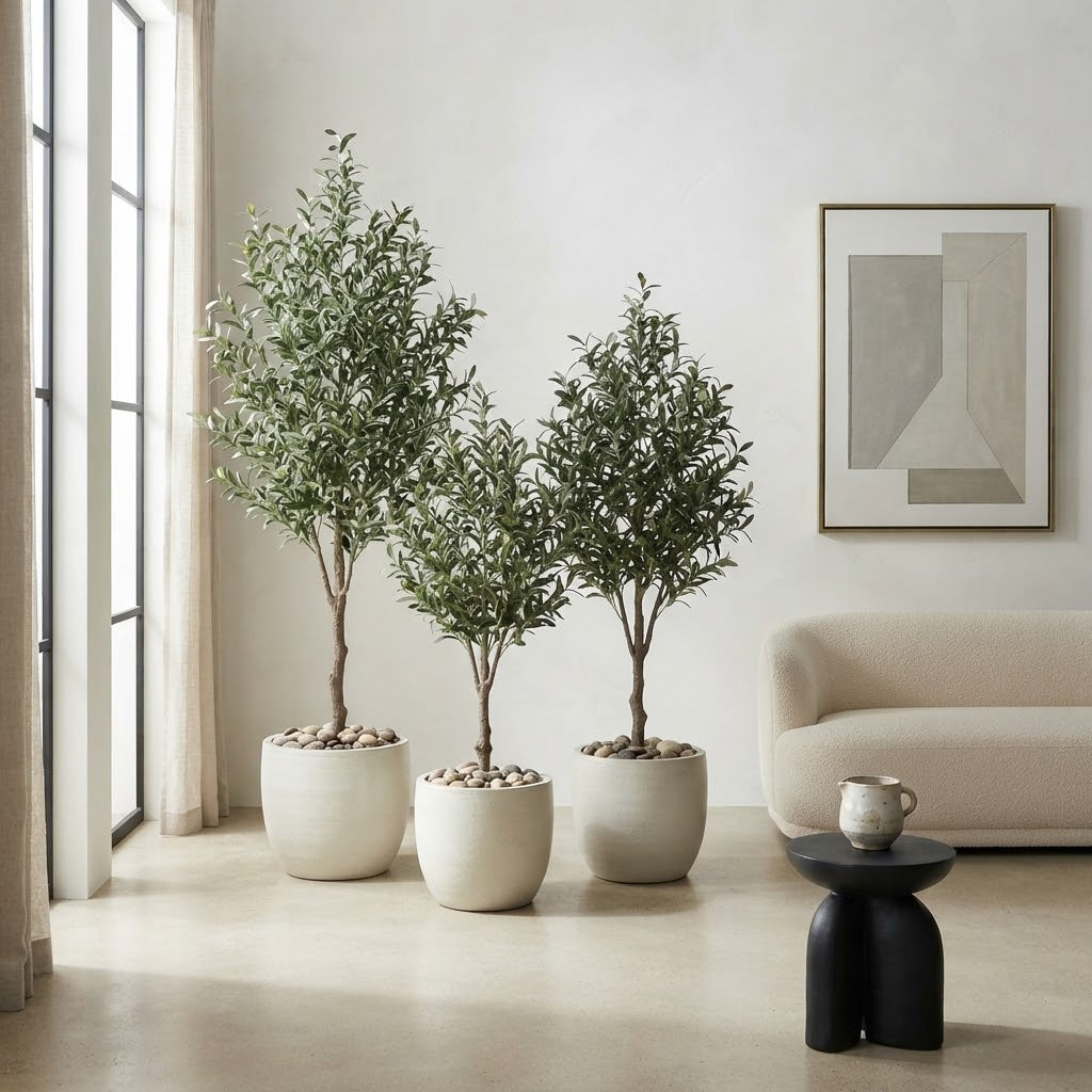 Real touch artificial olive plant with fruits in 150 cm, 180 cm and 210 cm heights for home, office and hotel décor In Nairobi Kenya
