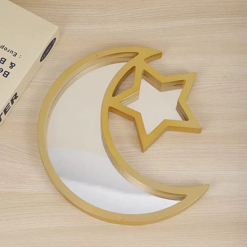 Ramadan Moon & Star Decorative Tray 3pcs– 30cm