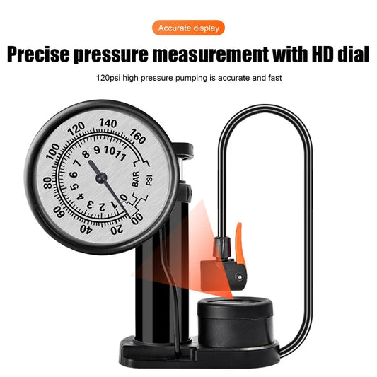 High pressure portable foot pump