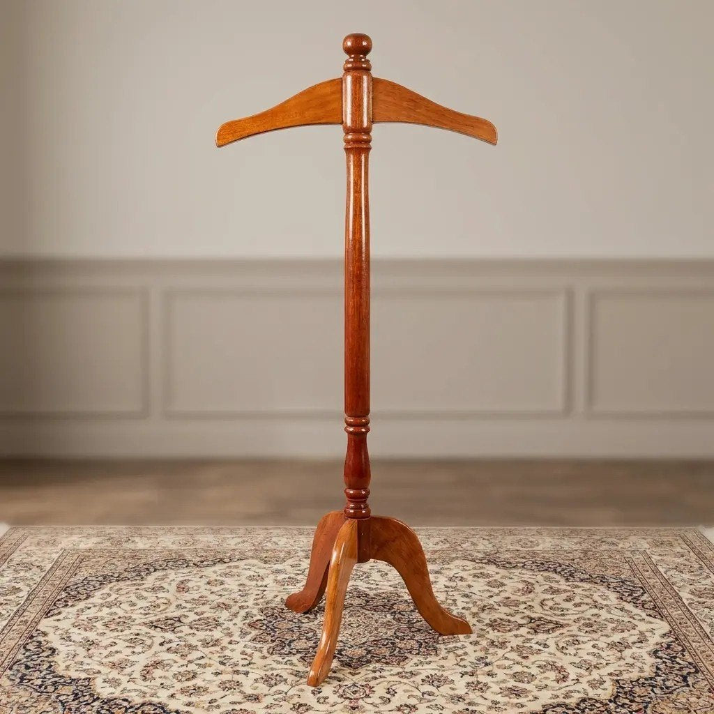 Wooden Valet Stand with Hanger