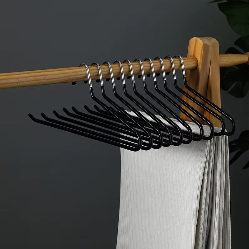 Z-Shaped Anti-Slip Trouser Hangers 10pcs Space-Saving Pants Hangers