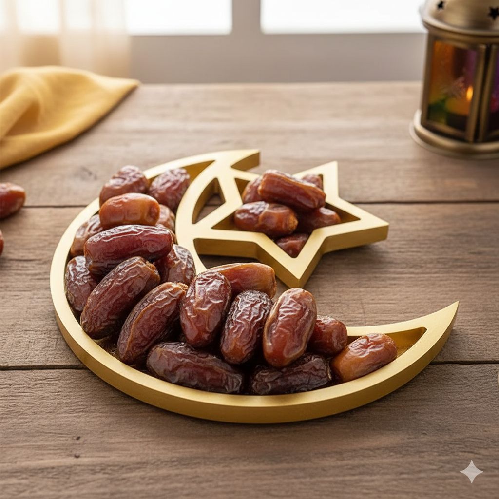 Ramadan Moon & Star Decorative Tray 3pcs– 30cm