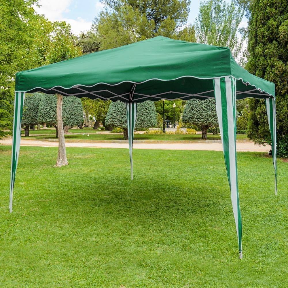3 × 3 m Easy Up Foldable Gazebo Pop Up Tent GZB01 with Waterproof UV Blocking Canopy
