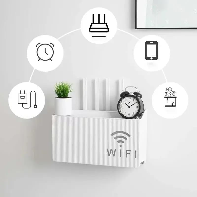 Wall Mounted WiFi Router Box Cover – 14 × 24.5 × 6 cm