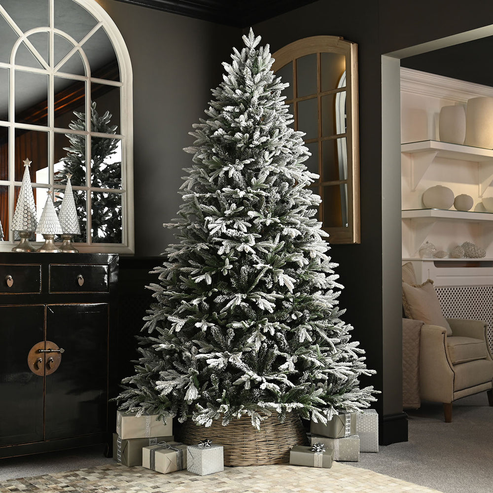 7ft, 8ft and 9ft dark green artificial pine Christmas tree with PVC snow flocking and 3,000 leaves, available in Nairobi, Kenya