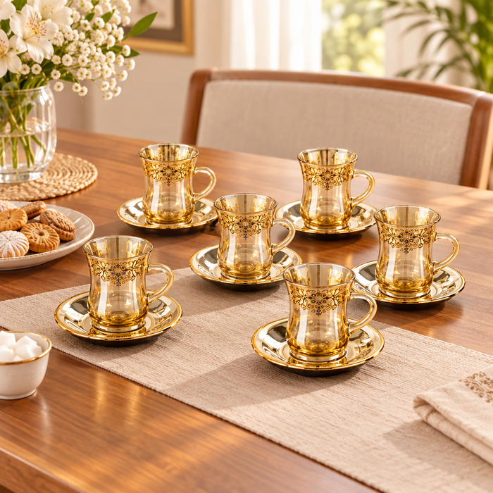 Gemelli Collections 6-piece coffee set for serving coffee and hot beverages