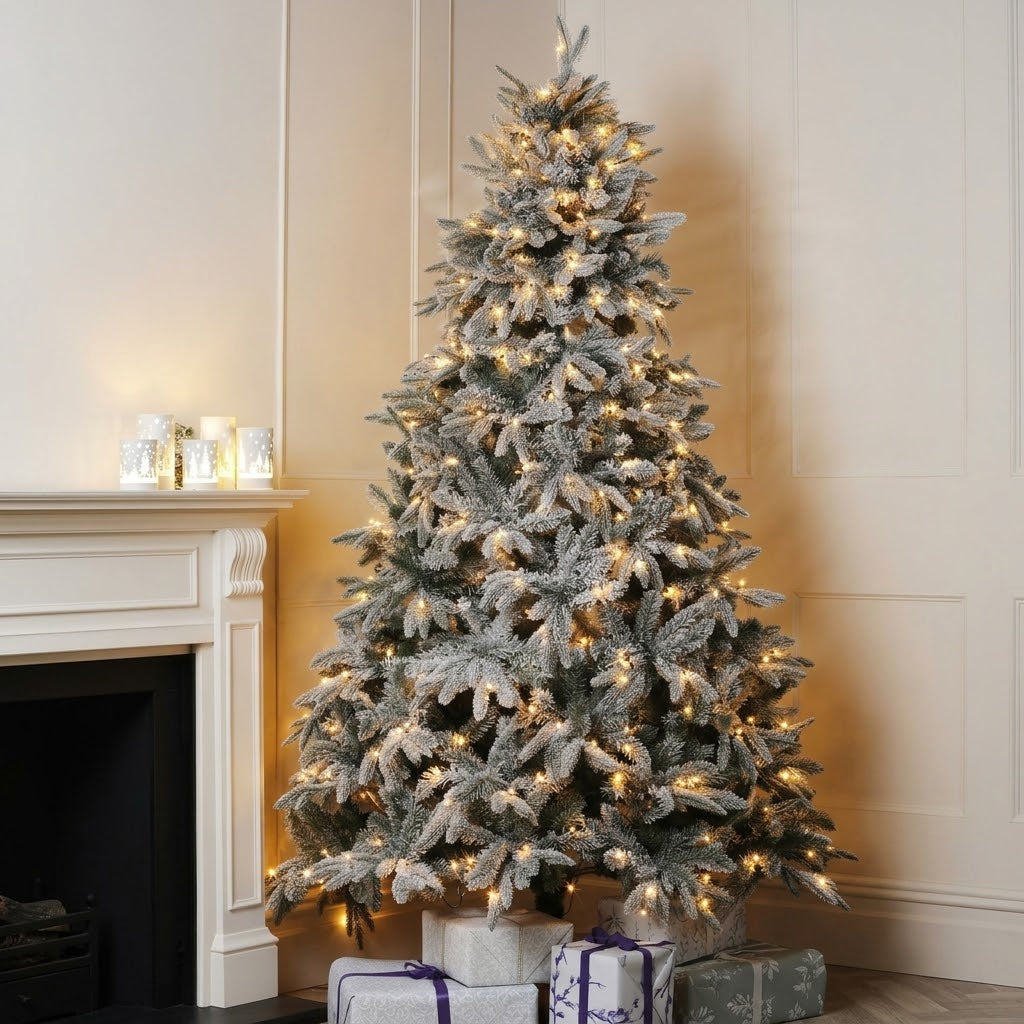 8ft and 7ft pre-lit PVC artificial Christmas tree with 3,000 leaves, available in Nairobi, Kenya
