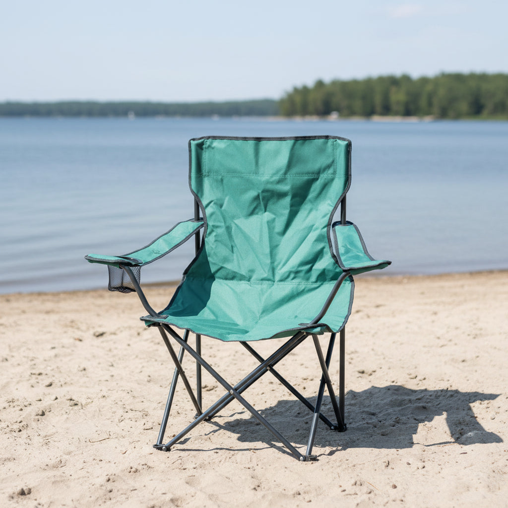 Khaki Folding Camping Chair 50 × 50 × 80 cm #CMP03