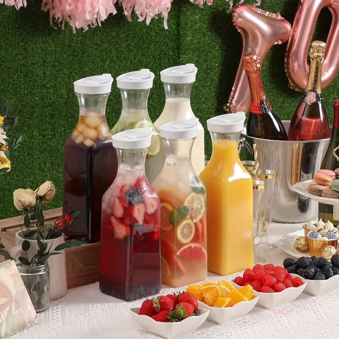 Glass Pitcher Jars