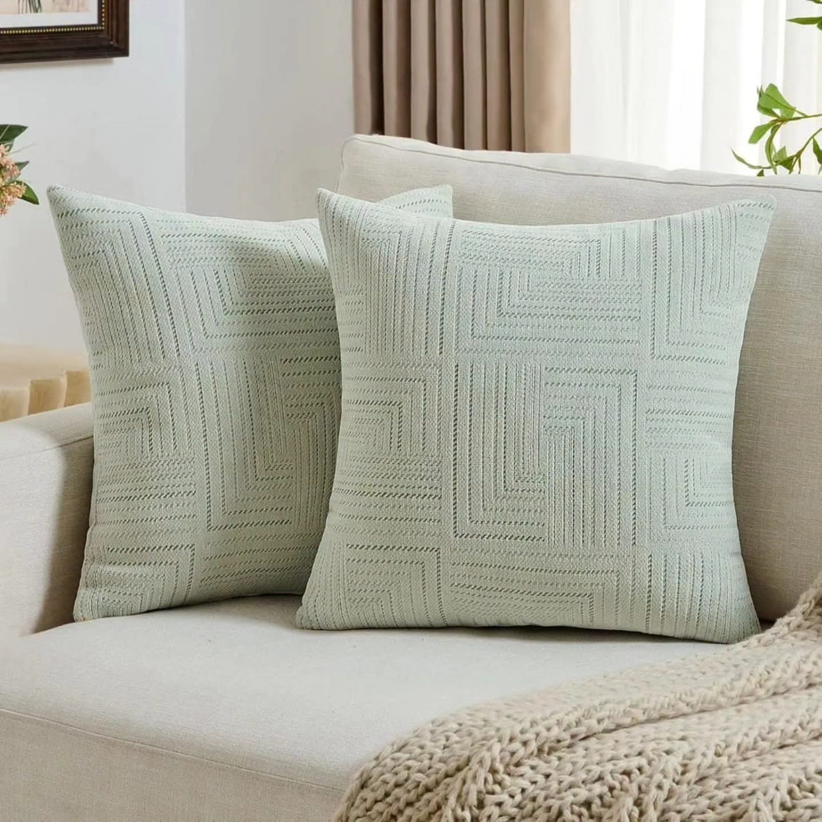 Chenille Jacquard Cushion Cover
