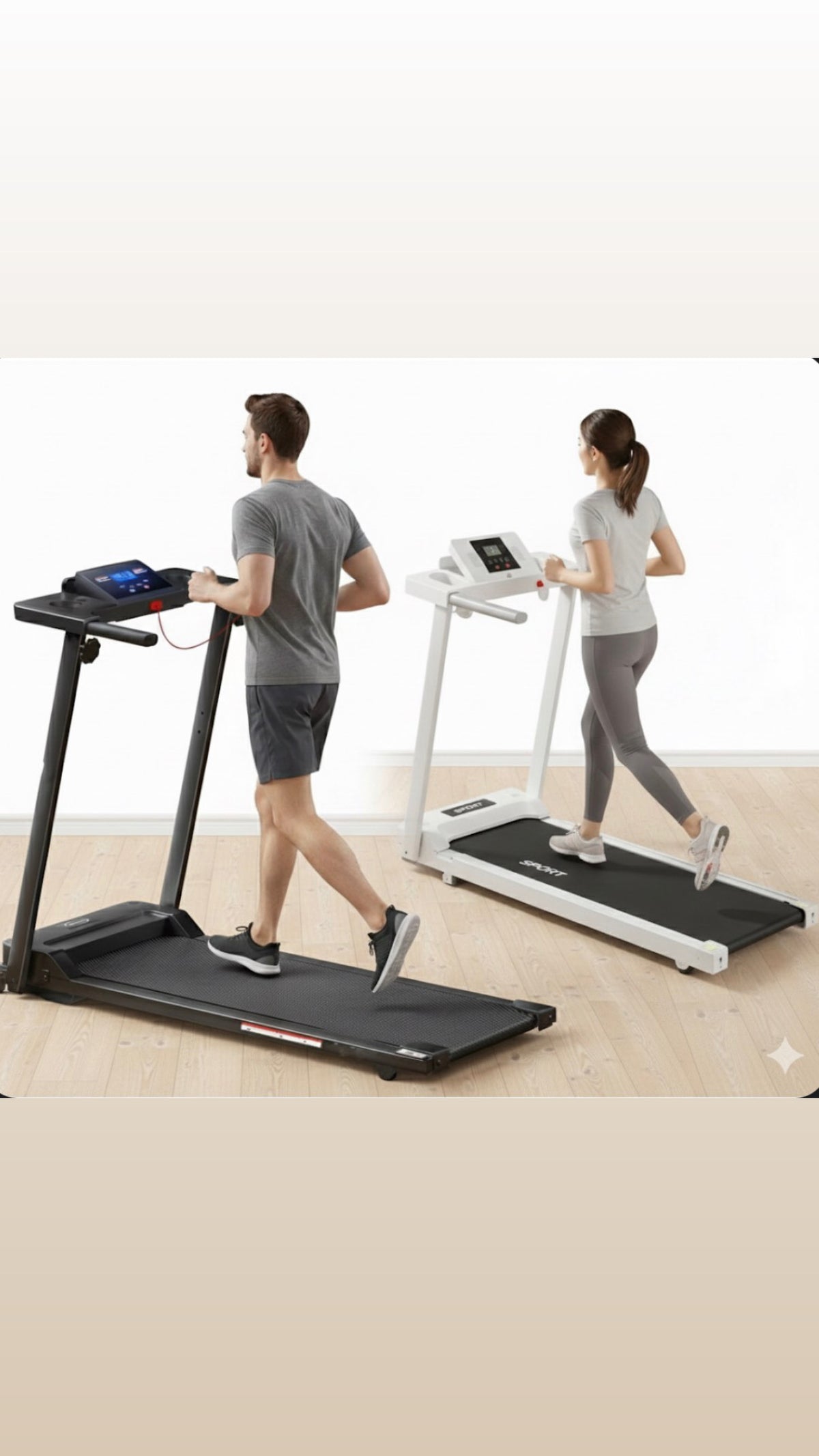 Foldable walking pad treadmill with Bluetooth and incline