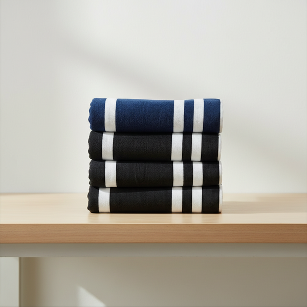 Gemelli Collections pool beach towel measuring 90cm x 160cm for swimming, beach outings, and outdoor use.
