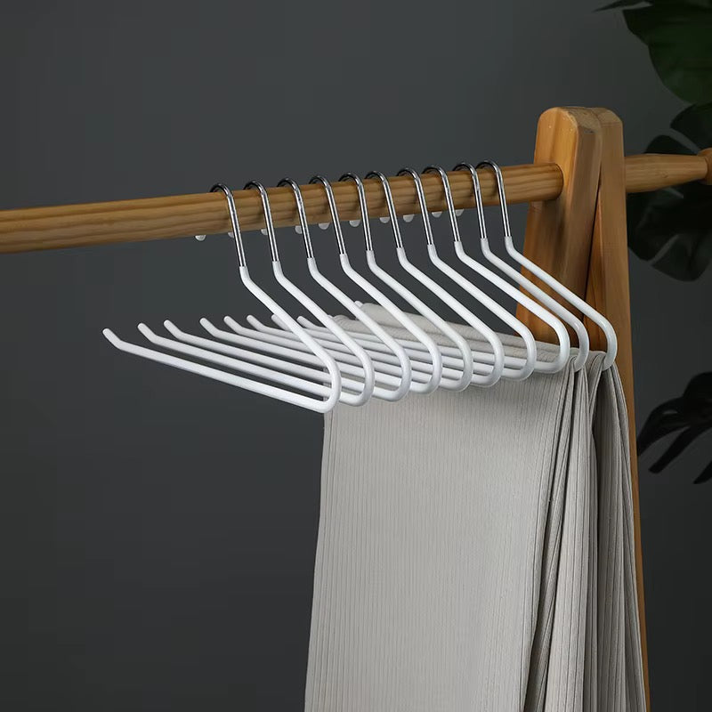 Z-Shaped Anti-Slip Trouser Hangers 10pcs Space-Saving Pants Hangers